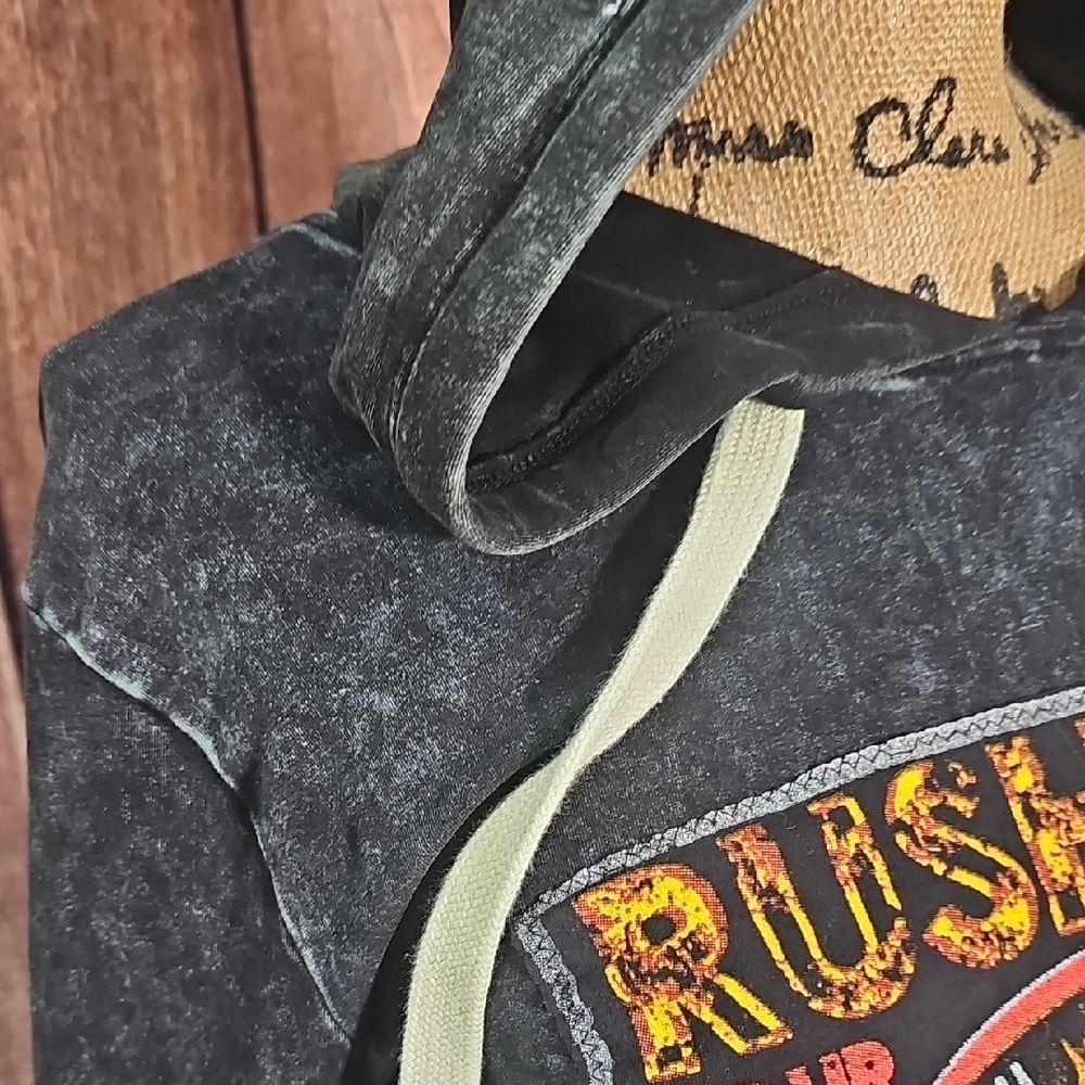 RUSH MINERAL WASHED HOODIE SZ. SM-LG - Picture 3 of 6